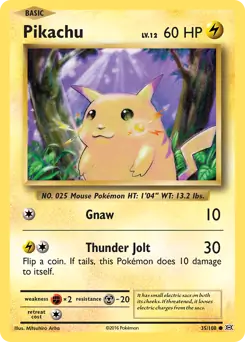 Pikachu 35 - Evolutions Pokesingles