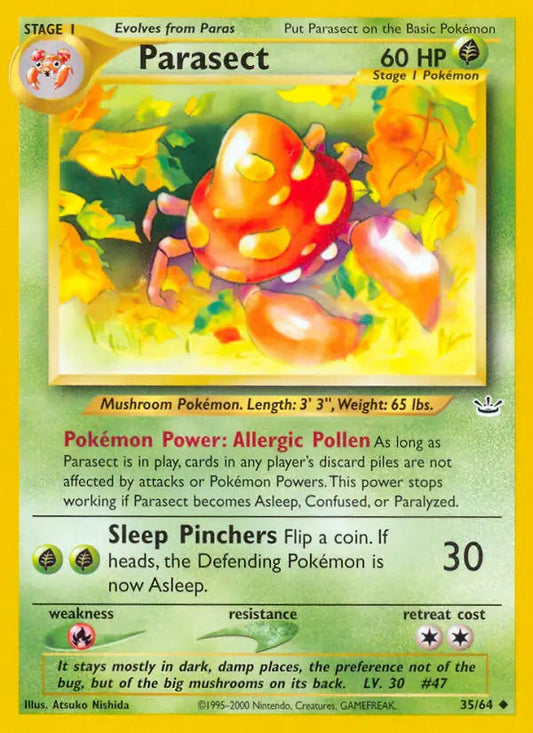Parasect 35 - Neo Revelation Pokesingles