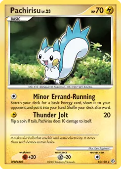 Pachirisu 35 - Diamond & Pearl Pokesingles