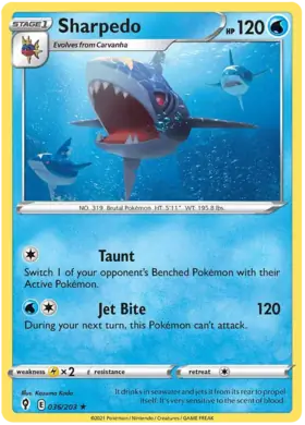 Sharpedo 036, Evolving Skies | Sword & Shield, , 5.00 kr, Pokesingles. Kjøp pokemon kort til lave priser hos oss.