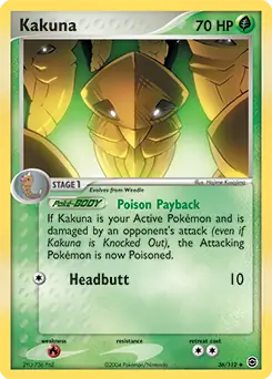 Kakuna 36 - Fire Red Leaf Green Pokesingles