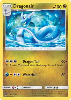 Dragonair 36 - Dragon Majesty Pokesingles
