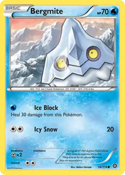 Bergmite 36 - Steam Siege, Steam Siege | XY, bulk, 4.00 kr, Pokesingles. Kjøp pokemon kort til lave priser hos oss.