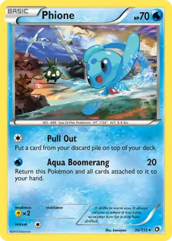 Phione 36 - Legendary Treasures Pokesingles