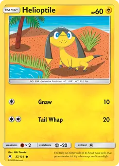 Helioptile 37 - Forbidden Light Pokesingles