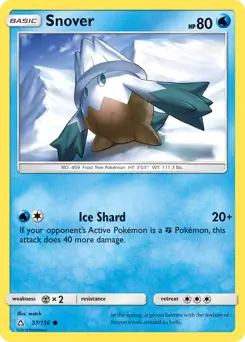 Snover 37 - Ultra Prism Pokesingles