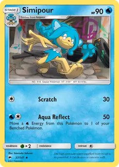 Simipour 37 - Burning Shadows Pokesingles