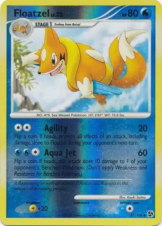 Floatzel Reverse Holo 37 - Great Encounters Pokesingles
