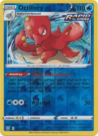 Octillery Reverse Holo 037 - Battle Styles