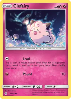 Clefairy 38, Hidden Fates | Sun & Moon, nonholo, 3.00 kr, Pokesingles. Kjøp pokemon kort til lave priser hos oss.