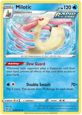 Milotic 038, Evolving Skies | Sword & Shield, , 5.00 kr, Pokesingles. Kjøp pokemon kort til lave priser hos oss.