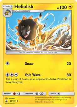 Heliolisk 38 - Forbidden Light Pokesingles