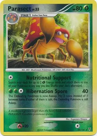 Parasect Reverse Holo 38 - Supreme Victors Pokesingles