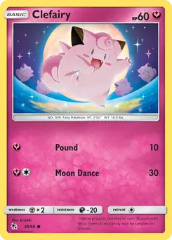 Clefairy 39, Hidden Fates | Sun & Moon, holo, 10.00 kr, Pokesingles. Kjøp pokemon kort til lave priser hos oss.