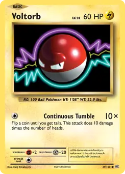 Voltorb 39 - Evolutions Pokesingles