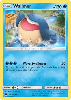Wailmer 39 - Celestial Storm Pokesingles