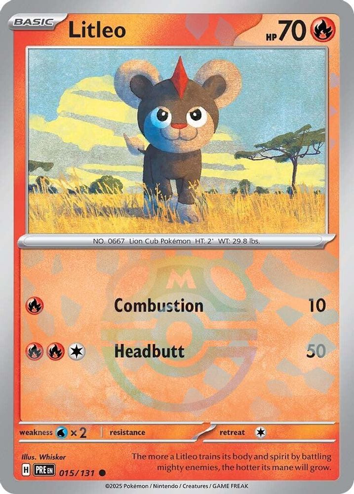 Litleo (Master Ball Pattern) 15 - Prismatic Evolutions
