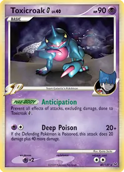Toxicroak G 40 - Platinum Pokesingles