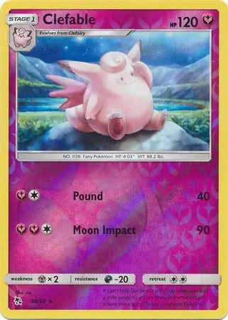 Clefable Reverse Holo 40, Hidden Fates | Sun & Moon, reverse, 5.00 kr, Pokesingles. Kjøp pokemon kort til lave priser hos oss.