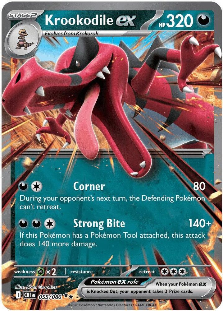 Krookodile ex 55 - Chaos Rising