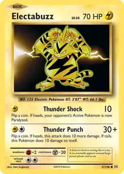 Electabuzz 41 - Evolutions Pokesingles