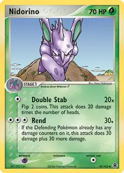 Nidorino 41 - Fire Red Leaf Green Pokesingles