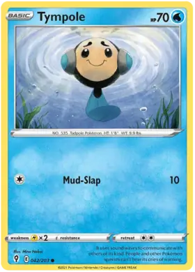 Tympole 042, Evolving Skies | Sword & Shield, , 5.00 kr, Pokesingles. Kjøp pokemon kort til lave priser hos oss.