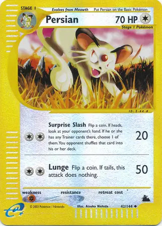 Persian Reverse Holo 42 - Skyridge Pokesingles