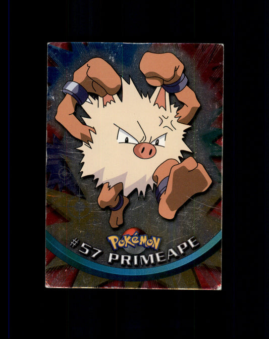 *SE BILDE FOR TILSTAND* Primeape [Foil] #57 Pokemon 1999 Topps TV