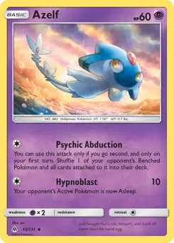 Azelf 43 - Forbidden Light Pokesingles
