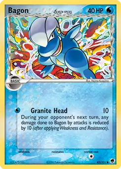 Bagon 43 - Dragon Frontiers Pokesingles