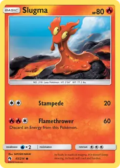 Slugma 43 - Lost Thunder Pokesingles