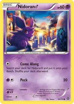 Nidoran M 43 - Steam Siege, Steam Siege | XY, bulk, 4.00 kr, Pokesingles. Kjøp pokemon kort til lave priser hos oss.