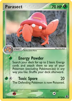 Parasect 43 - Fire Red Leaf Green Pokesingles