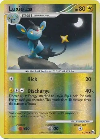 Luxio Reverse Holo 43 - Arceus Pokesingles