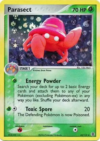 Parasect Reverse Holo 43 - Fire Red Leaf Green Pokesingles
