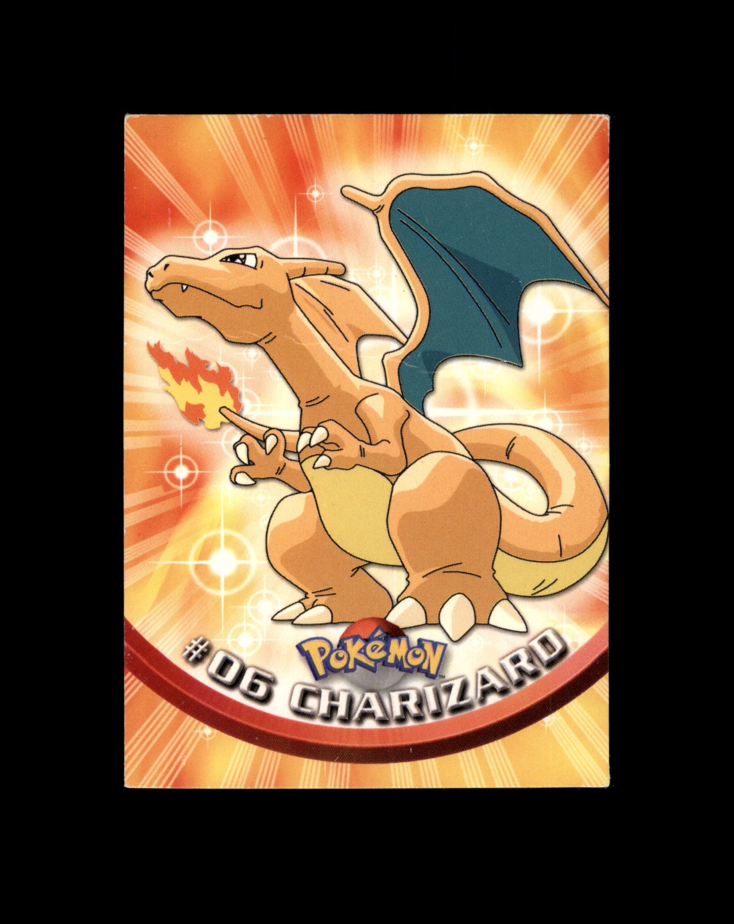 *SE BILDE FOR TILSTAND* Charizard #6 Pokemon 2000 Topps TV Pokesingles
