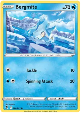 Bergmite 044, Evolving Skies | Sword & Shield, , 5.00 kr, Pokesingles. Kjøp pokemon kort til lave priser hos oss.