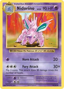 Nidorino 44 - Evolutions Pokesingles