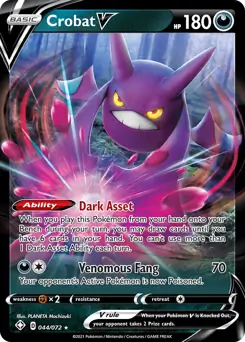 Crobat V 044 - Shining Fates, Shining Fates | Sword & Shield, , 5.00 kr, Pokesingles. Kjøp pokemon kort til lave priser hos oss.