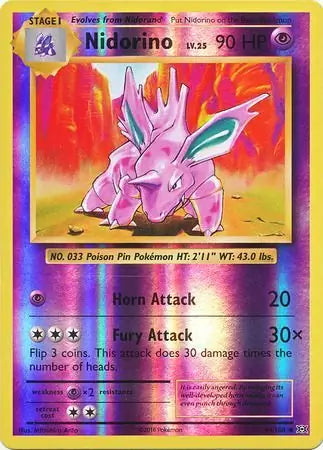 Nidorino Reverse Holo 44 - Evolutions Pokesingles