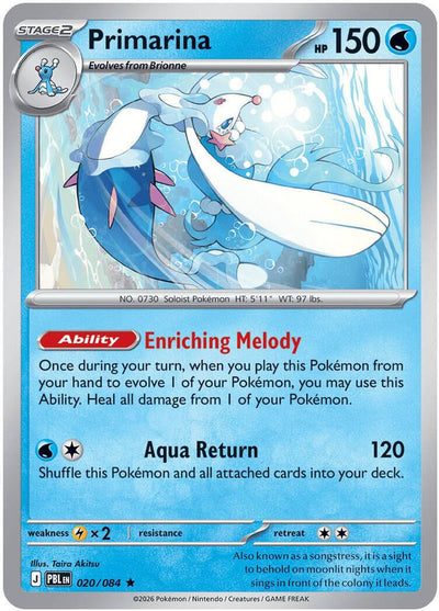 Primarina 020/084 Holo - Pitch Black