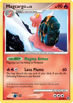 Magcargo 45 - Great Encounters Pokesingles