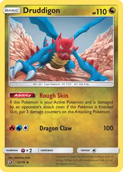 Druddigon 45 - Dragon Majesty Pokesingles