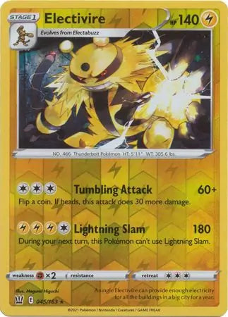 Electivire Reverse Holo 045 - Battle Styles