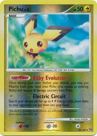 Pichu Reverse Holo 45 - Stormfront Pokesingles