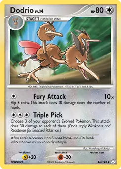 Dodrio 46 - Mysterious Treasures Pokesingles