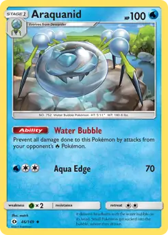 Araquanid 46 - Sun & Moon Base Pokesingles
