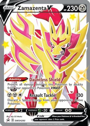 Zamazenta V (Shiny) - SWSH293, Sword & Shield Promos | Sword & Shield, promo, 18.00 kr, Pokesingles. Kjøp pokemon kort til lave priser hos oss.