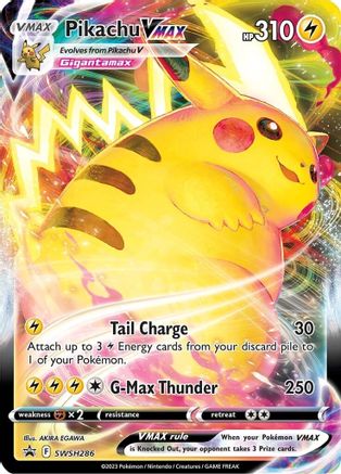 Pikachu VMAX - SWSH286, Sword & Shield Promos | Sword & Shield, promo, 12.00 kr, Pokesingles. Kjøp pokemon kort til lave priser hos oss.